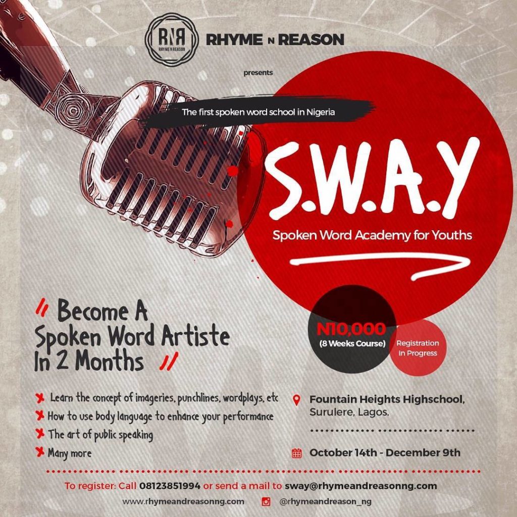 Event Rhyme And Reason Kicks Off Sway, A Spoken Word Academy Kingdomboiz